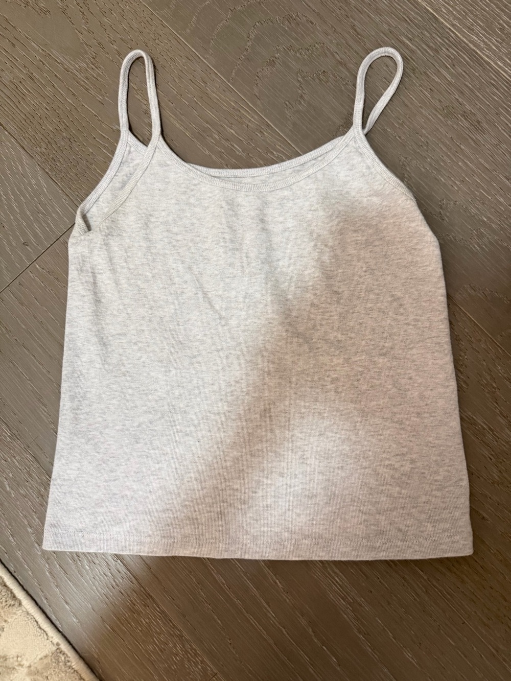 Classic Gray cropped Spaghetti Strap Tank Top